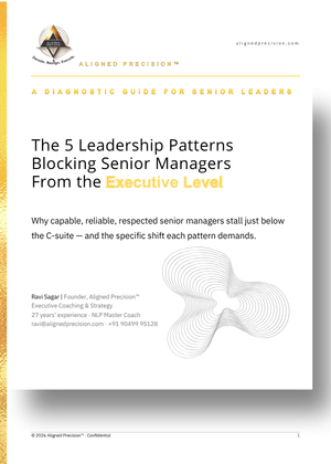 The 5 Leadership Patterns Blocking Senior Managers From the Executive Level — Free Guide by Aligned Precision™